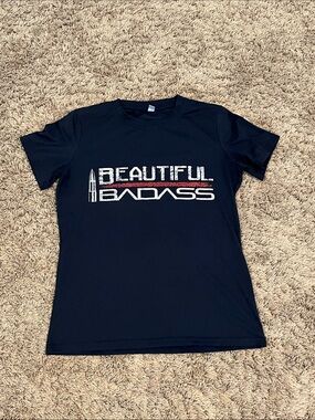 Beautiful Badass Graphic Tee in Black